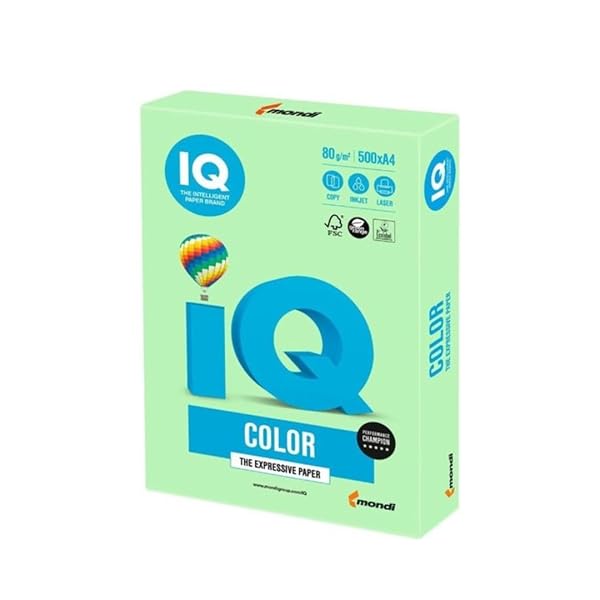 Pastel Paper and Tinted Paper for DYI Crafts 500 Sheets A4 80gsm, Green