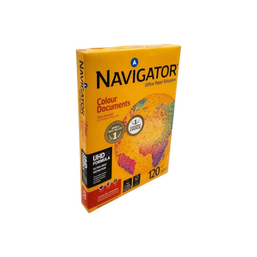 NAVIGATOR COLOUR DOCUMENTS A4 White Paper 120gsm - Ream